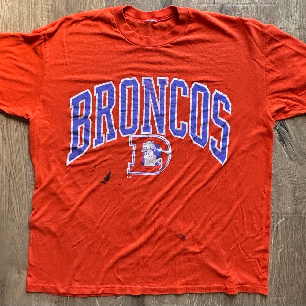 Thrashed Vintage Denver Broncos Shirt